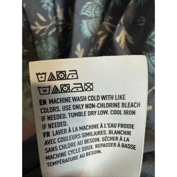 American Eagle Maxi Dress Blue Floral Tiered Women's Size XS - Picture 10 of 15